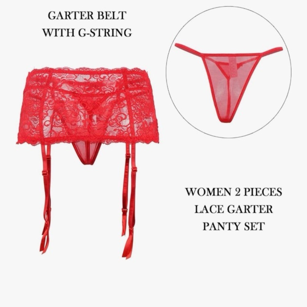 NWT Mesh Plus Size Garter Belts W/Straps Clip Clasp for Stockings Garter 16/18
